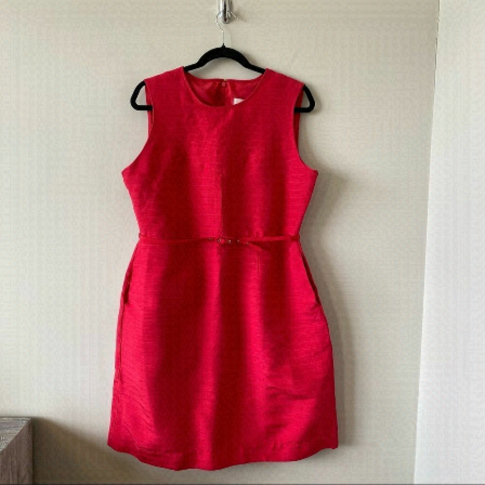 Tory BURCH-Linen Silk Blend Kimberly Belted Dress